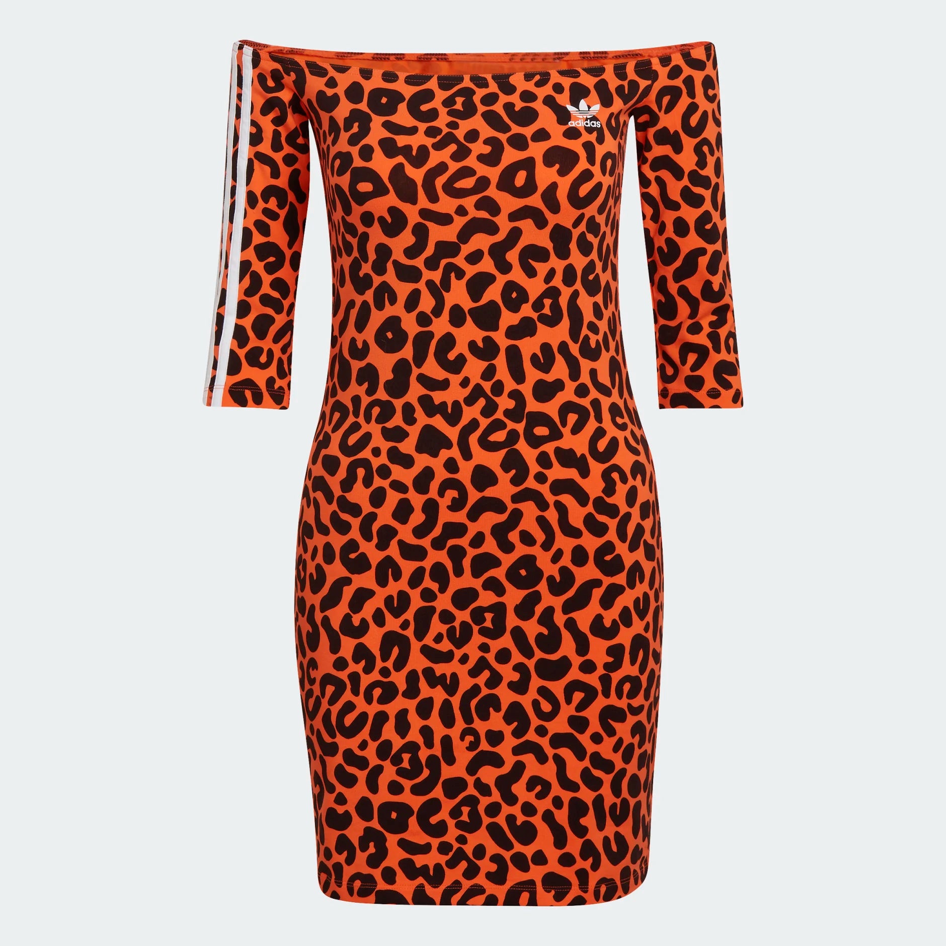 tradesports.co.uk Adidas Originals Women's x Rich Mnisi Leopard Print Dress