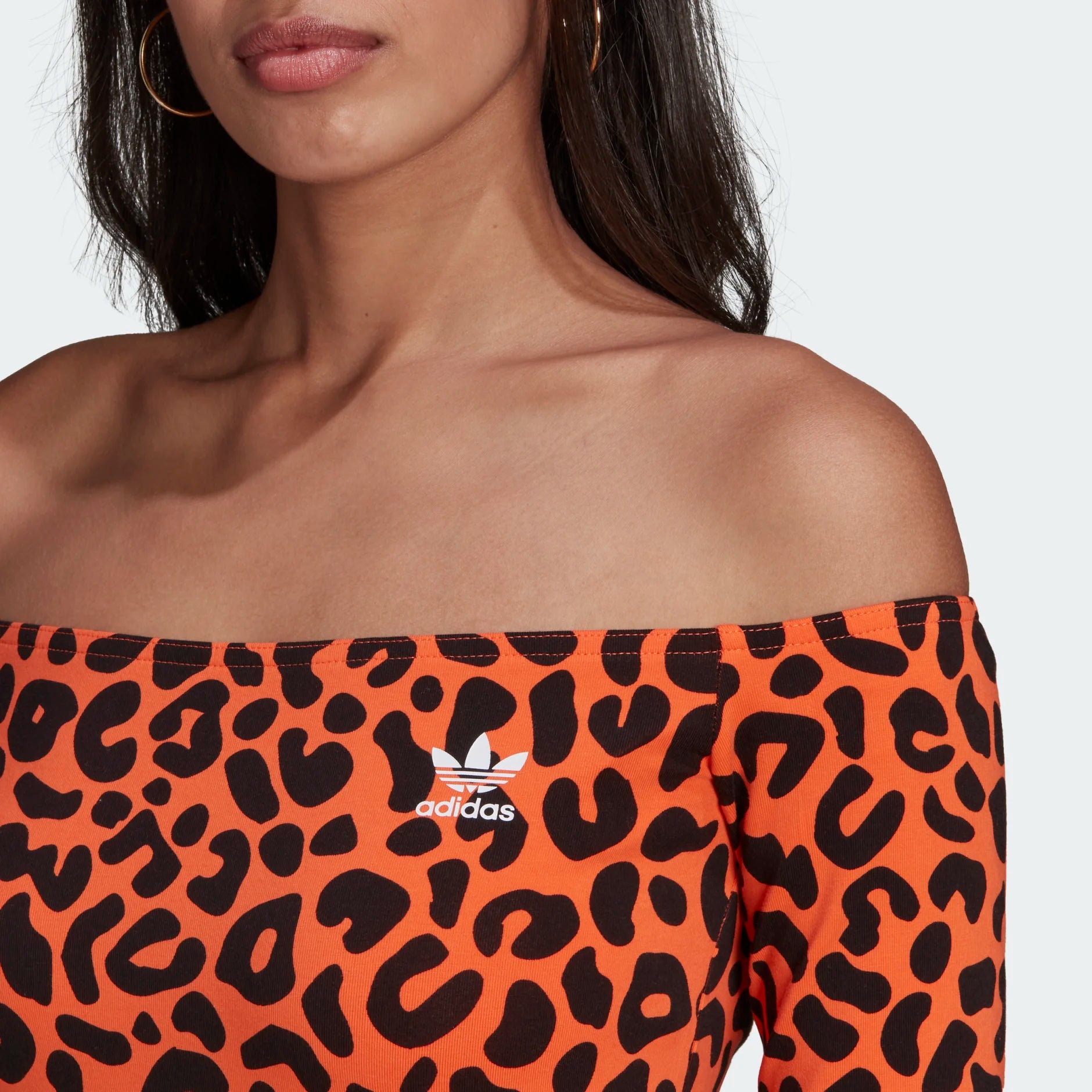 tradesports.co.uk Adidas Originals Women's x Rich Mnisi Leopard Print Dress