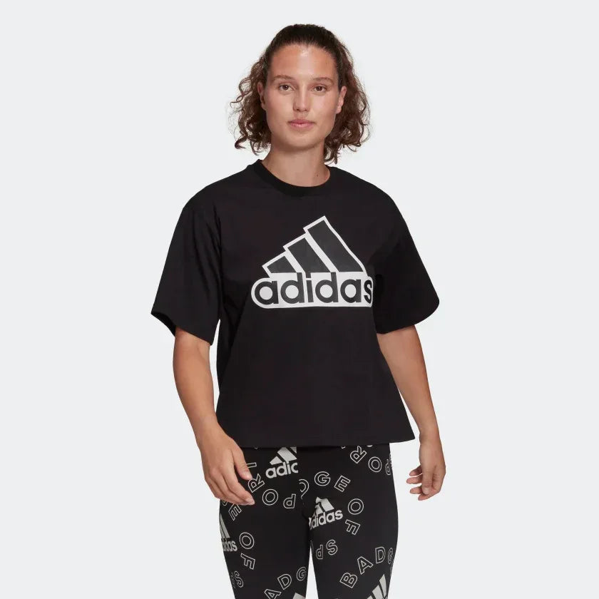 tradesports.co.uk Adidas Women's Essentials Logo Boxy T-Shirt HC9189 Main image