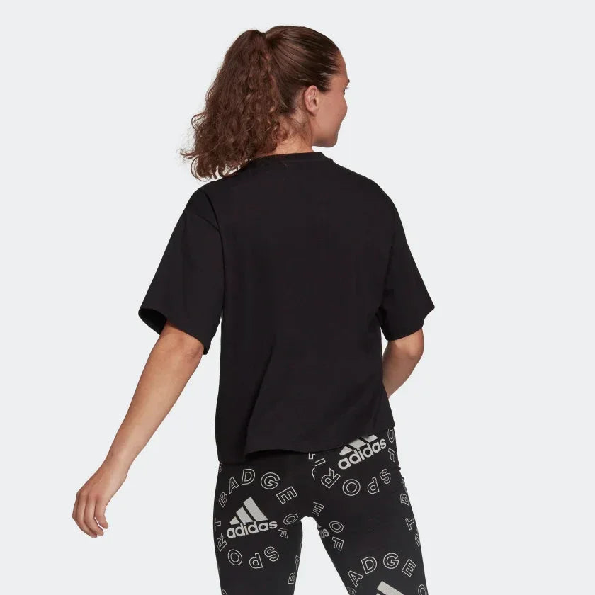 tradesports.co.uk Adidas Women's Essentials Logo Boxy T-Shirt HC9189