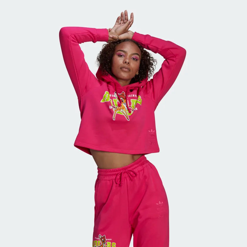 Adidas cropped graphic hoodie best sale