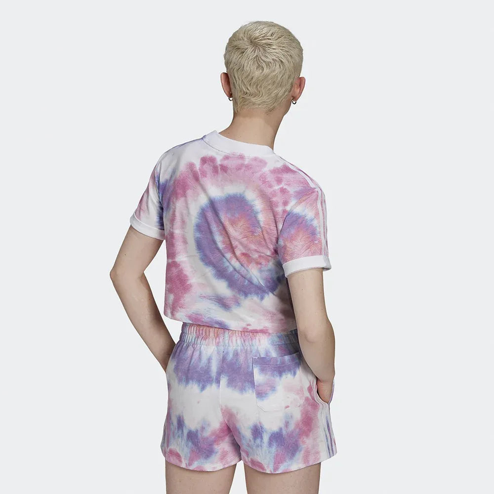 Adidas Women's Tie Dye Cropped Tee HF4504 Size 18 Secondary image