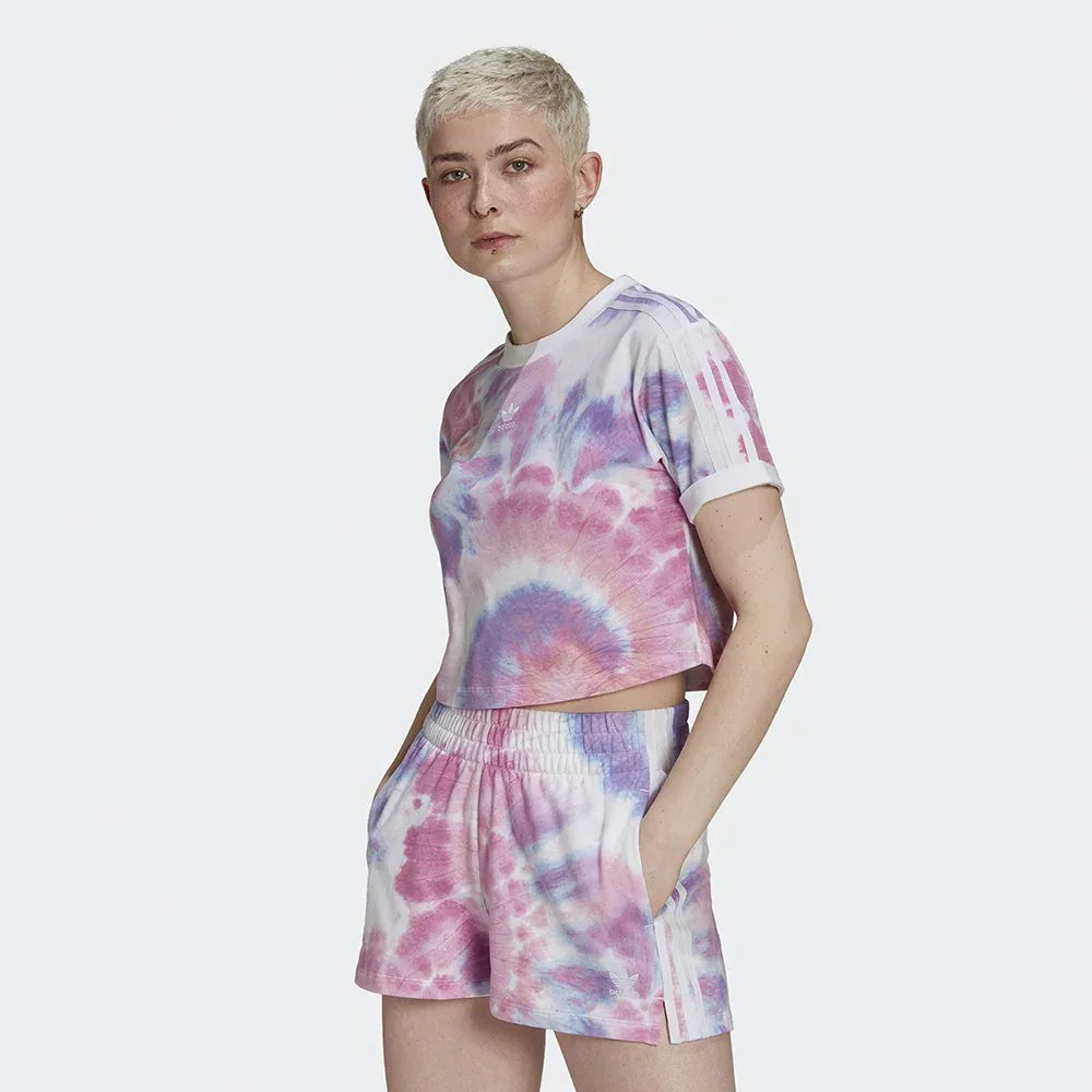 tradesports.co.uk Adidas Women's Tie Dye Cropped Tee HF4504 Main image