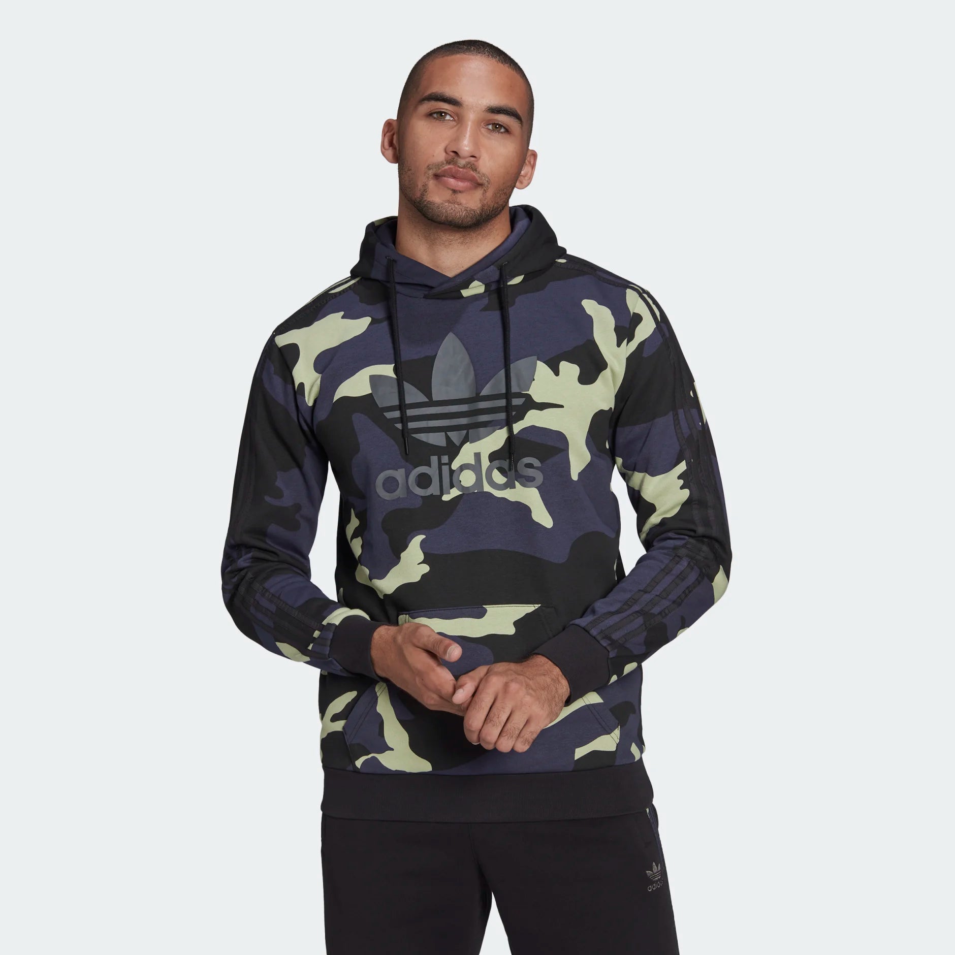 tradesports.co.uk Adidas Men's Trefoil Camo Hoodie HF4882