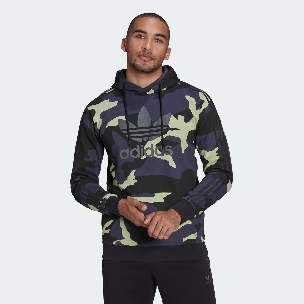 Adidas Men s Trefoil Camo Hoodie HF4882 Trade Sports