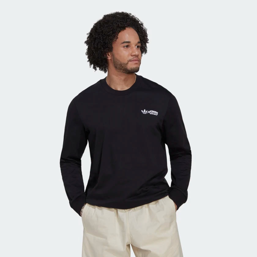 Adidas Men s Long Sleeve Graphic T Shirt HT1660 Trade Sports