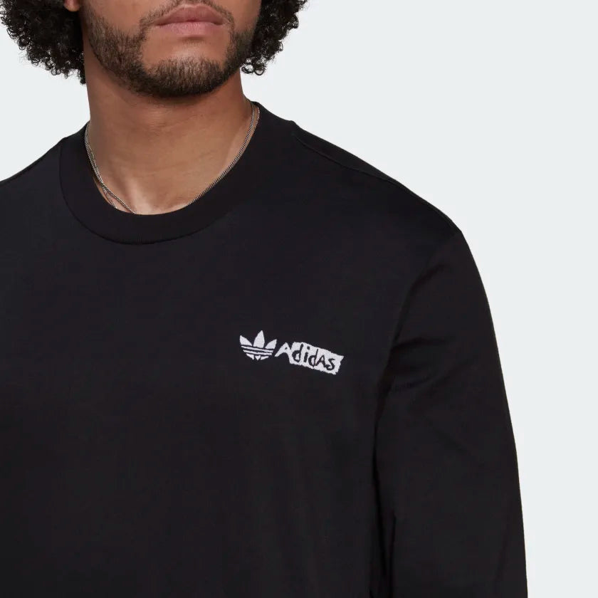 Adidas Men s Long Sleeve Graphic T Shirt HT1660 Trade Sports