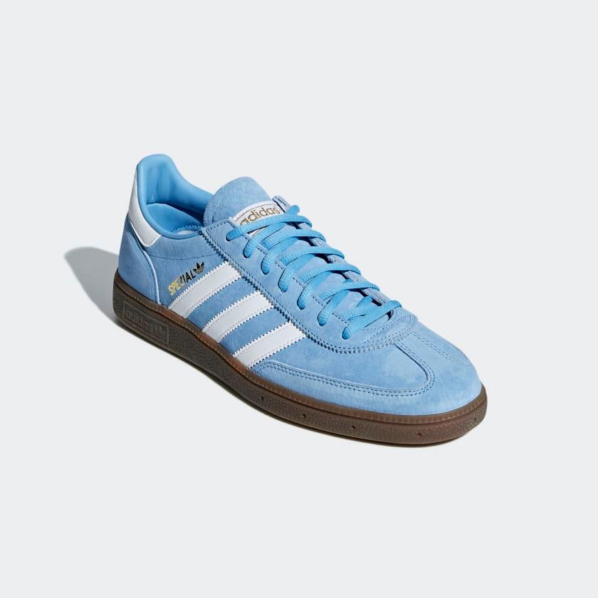 Back view of adidas Handball Spezial Men's sneakers showing white heel tab and Spezial logo