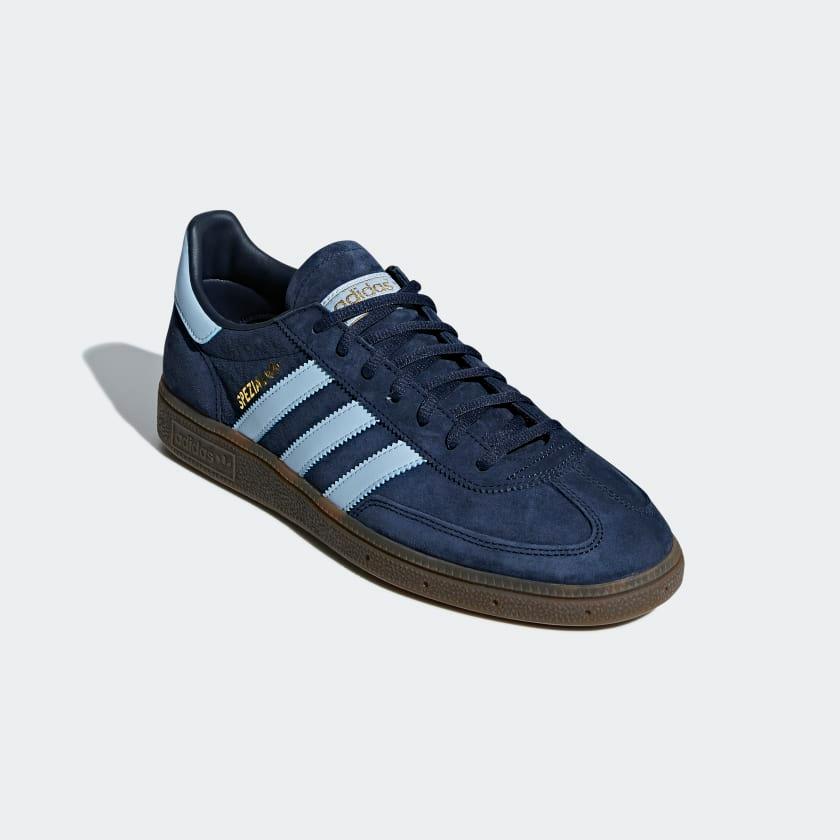 Back view of adidas Handball Spezial Men's sneakers showing white heel tab and Spezial logo