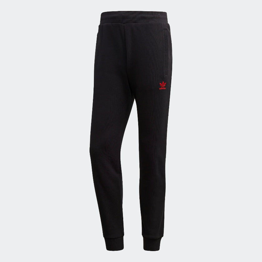 Black and red adidas sweatpants shop
