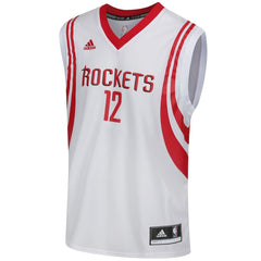 adidas Houston Rockets Howard Replica Basketball Jersey - White - Front Angle
