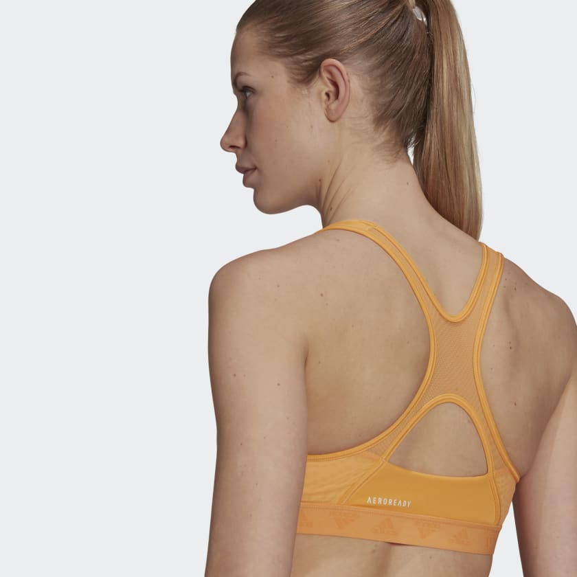 tradesports.co.uk Adidas Essentials Women's Mesh Bra - Orange