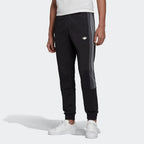 Highlights the iconic 3-Stripes and the heritage logo placement on the black tricot fabric.
