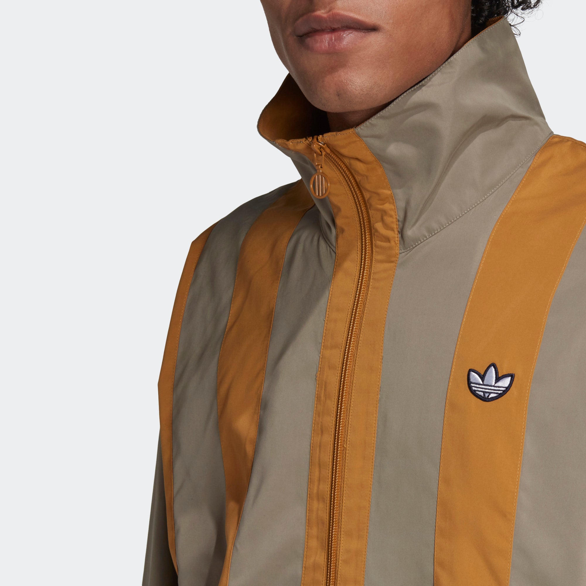 Brown adidas jacket deals