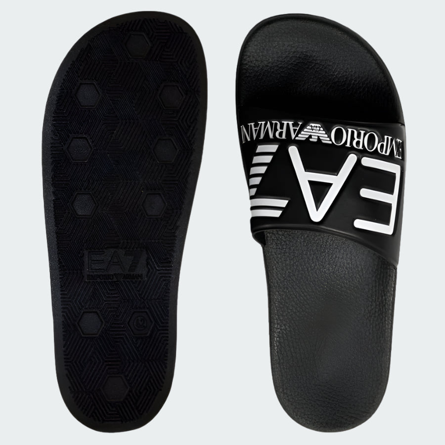 EA7 Emporio Armani Men's Sandals Sliders Black/White - Main